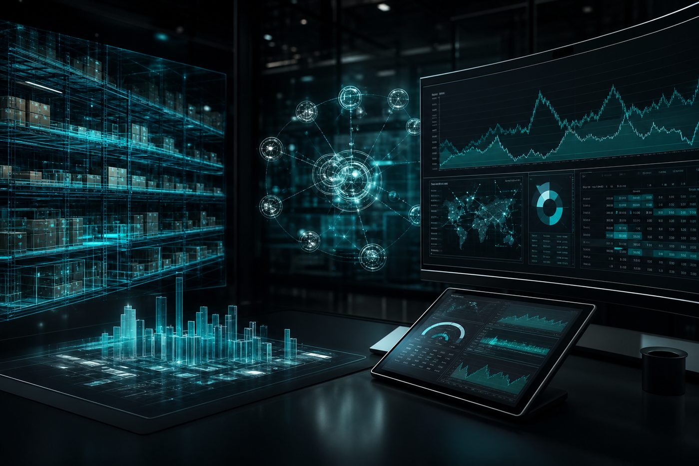 Visual de IQCommerce — comercio aumentado por IA
